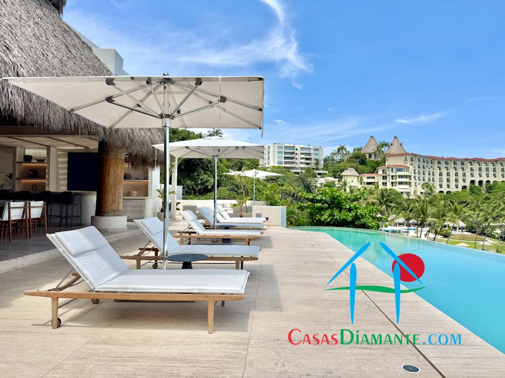 Real Diamante Del Mar Casa Palapas - Terraza en estancia 5